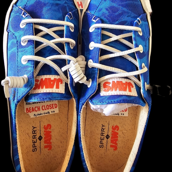Sperry Jaws Crest Vibe Canvas Shoes Size 6.5 Brand New in Collectors Jaws Box - Picture 3 of 7